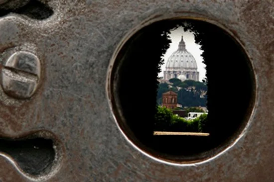 The most famous keyhole in Rome