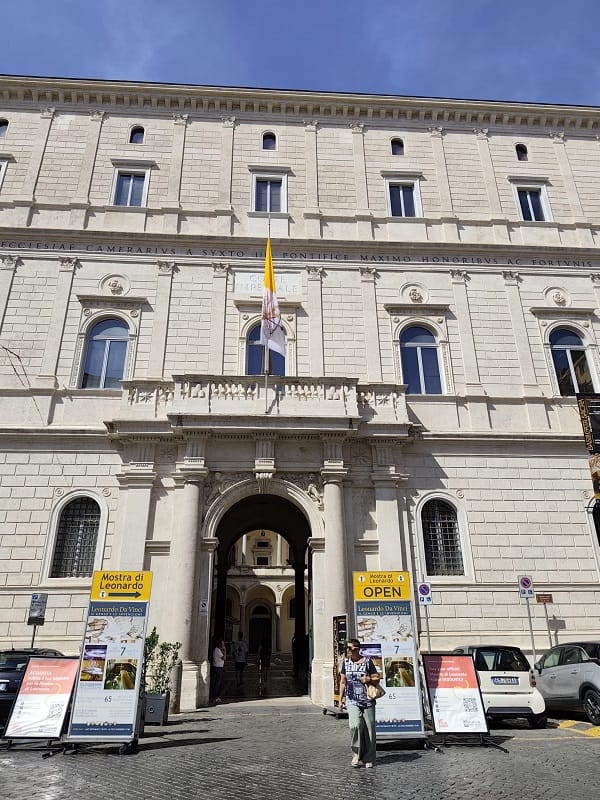 Mostra di Leonardo da Vinci a Palazzo della Cancelleria a Roma