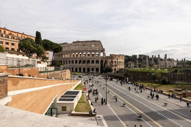 Vista sul Colosseo dal Belvedere Antonio Cederna